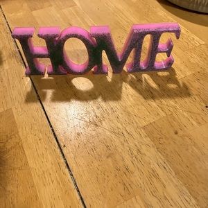 Handmade resin home sign
